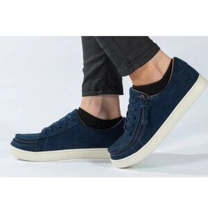 NO BOX Billy Footwear Women Sneaker Low Top Zip Up Blue Adaptive Size 9.5W 1C458
